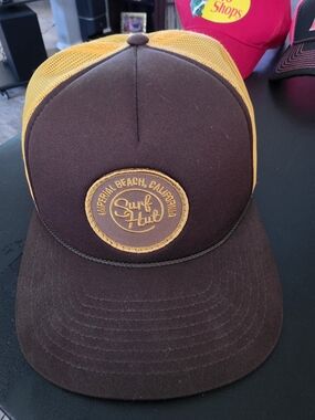 Surf Hut Imperial Beach Padres Brown & Yellow Trucker Hat